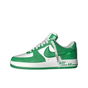 Louis Vuitton x Air Force 1 老花/綠/白色
