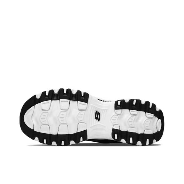 Skechers D'Lites Black/White 黑白：圖片 3