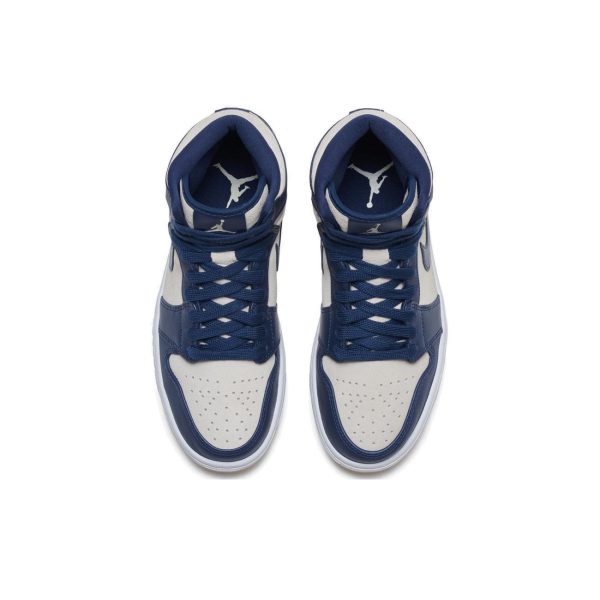 Air Jordan 1 Retro Premium Midnight Navy Light Cream 午夜藍女款：圖片 2