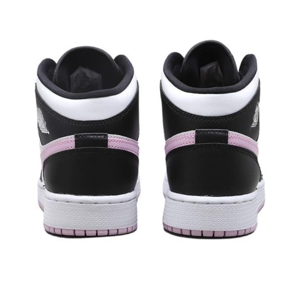 Air Jordan 1 Pre School Pink Black 中幫/黑白粉/粉紅熊貓：圖片 5