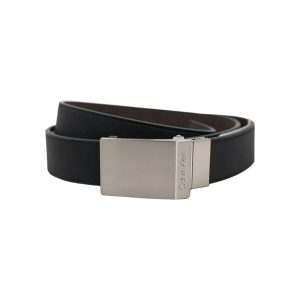 【送禮推薦】Calvin Klein/卡文克萊男士簡約時尚皮帶41002366 棕色109cm