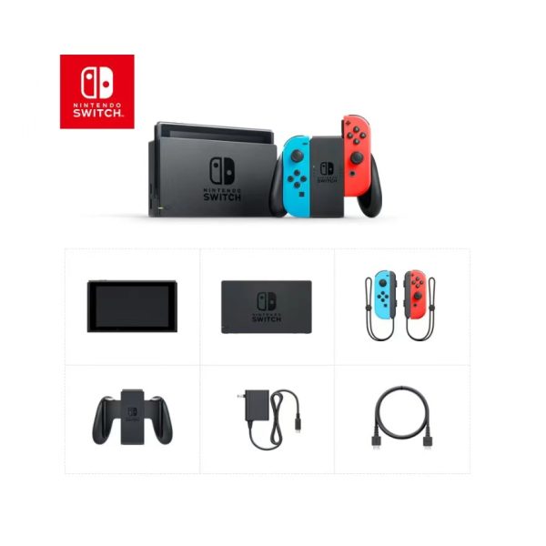Nintendo/任天堂  Switch NS 续航增强游戏掌机 红蓝色：圖片 3