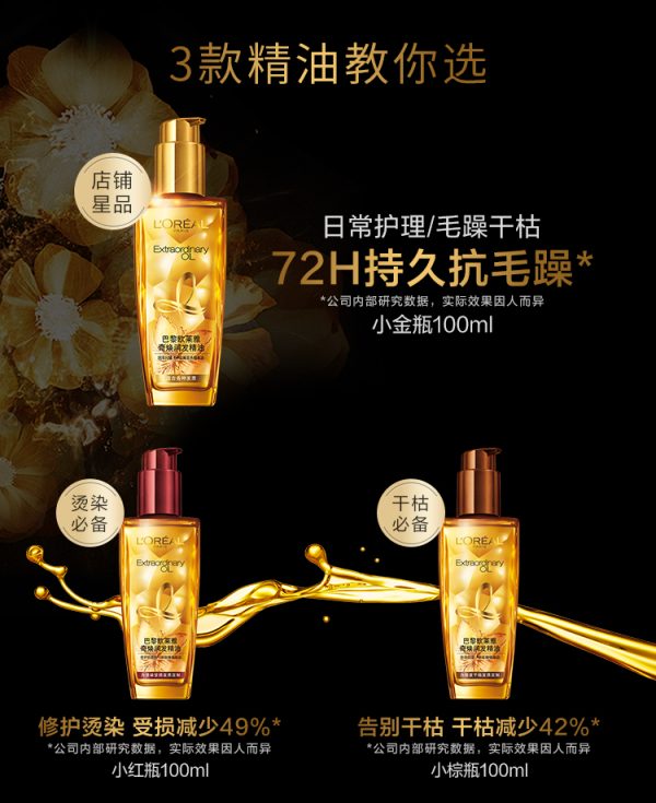 歐萊雅奇煥發精油小紅瓶（適合染燙受損髮質）：圖片 5