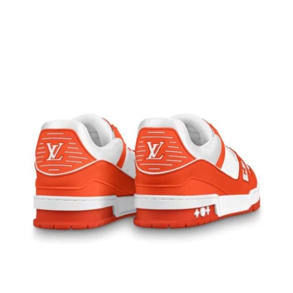 Louis Vuitton Trainer 橘色/白色：圖片 3
