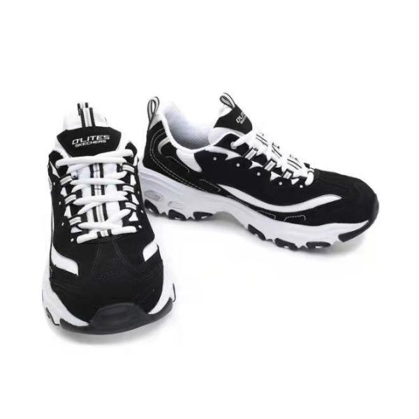 Skechers D'Lites Black/White 黑白銀後跟【宋亞軒同款】：圖片 7