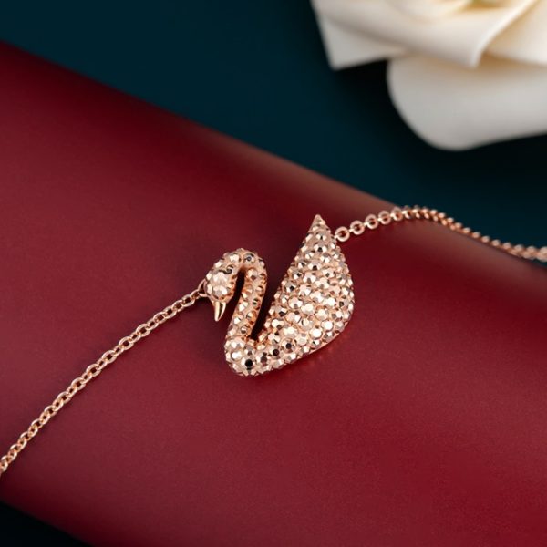 Swarovski/施華洛世奇ICONIC SWAN經典純色黑天鵝鎖骨鏈項鍊5204134：圖片 19