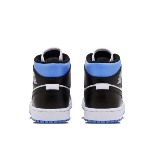 Air Jordan 1 Mid 黑白藍女款：圖片 2