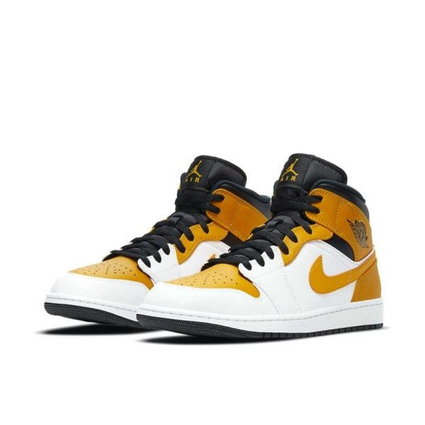 Air Jordan 1 University Gold 中幫/白色/大學金/黑色