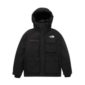【申敏兒同款】TheNorthFace 情侶款鵝絨羽絨外套NJ1DM67 黑