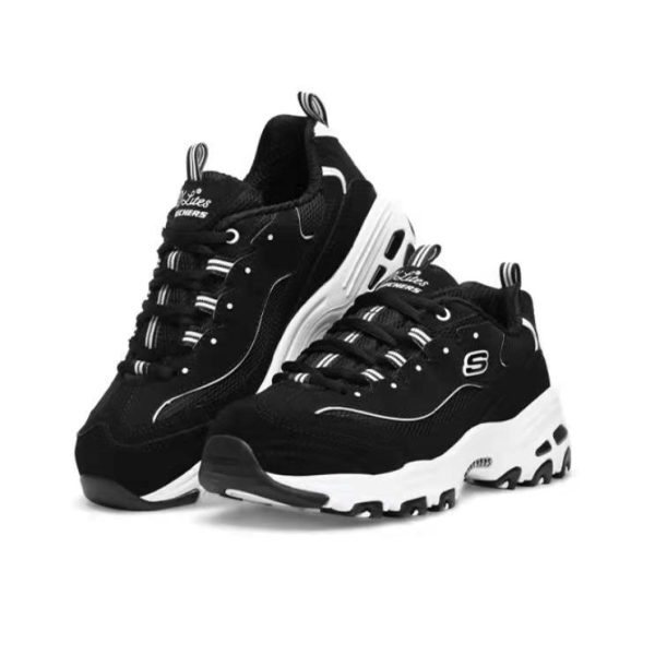 Skechers D'Lites Black/White 黑白