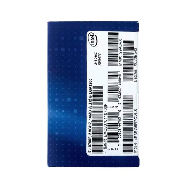 Intel/英特尔 i7-10700F 8核16线程盒装CPU处理器 i7-10700F：圖片 3
