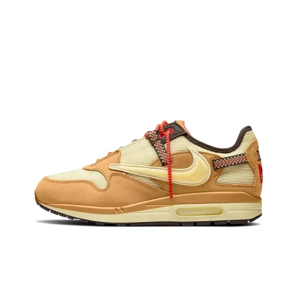 CACT.US CORP x Nike Air Max 1 "Wheat" 復古休閒跑步鞋小麥色Travis Scott 倒鉤男女同款