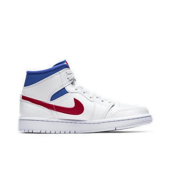 Air Jordan 1 University Red 中幫/白藍/愛國者：圖片 4