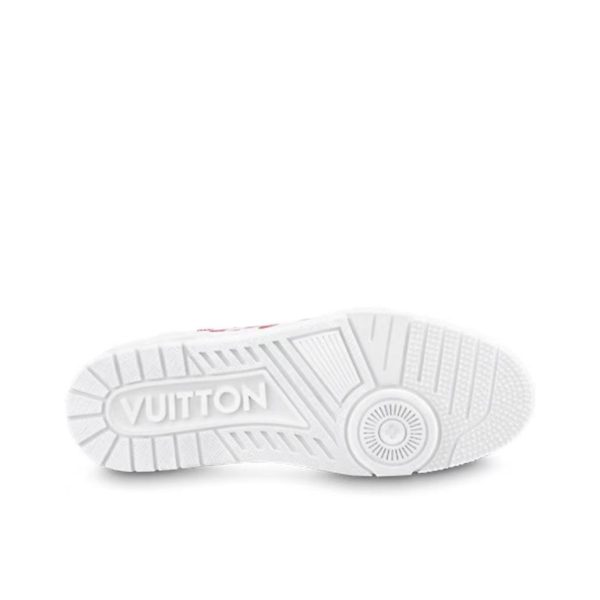 Louis Vuitton Trainer 深紅色/白色：圖片 2
