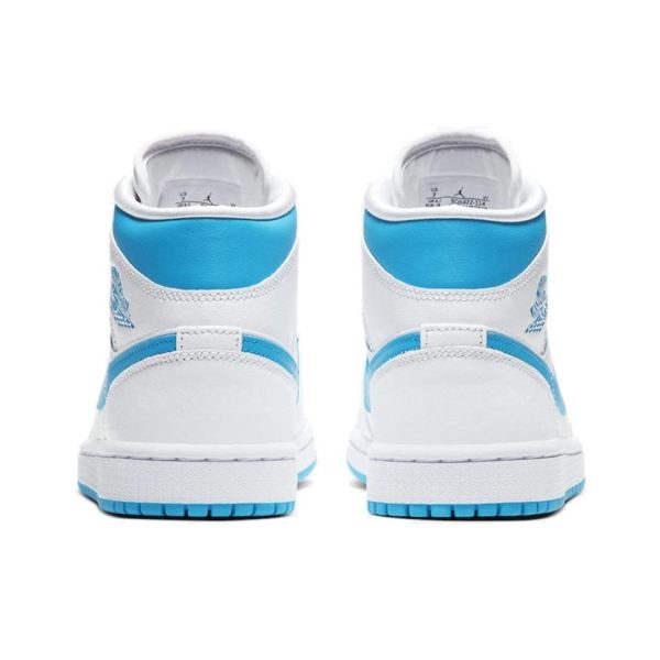 Nike Air Jordan 1 Mid 北卡藍女款籃球鞋：圖片 3
