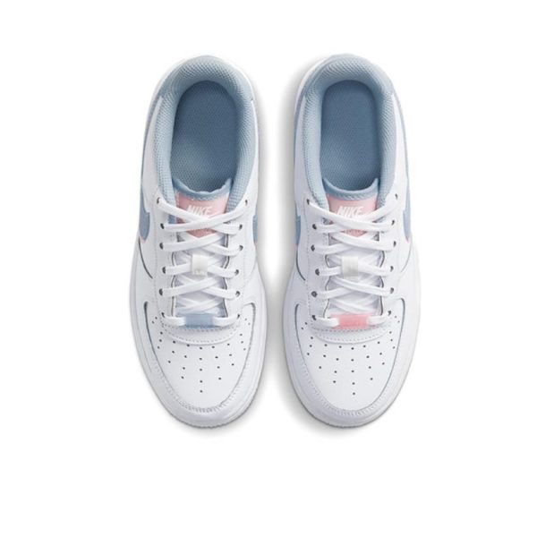Nike Air Force 1 Low Double Swoosh 白藍粉紅雙鉤：圖片 4
