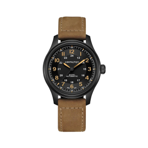 Hamilton/漢米爾頓卡其野戰鈦合金自動機械男錶H70545550 H70665533