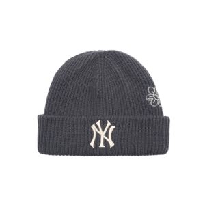 MLB 2021AW刺繡花毛線針織帽3ABNM0816 均碼