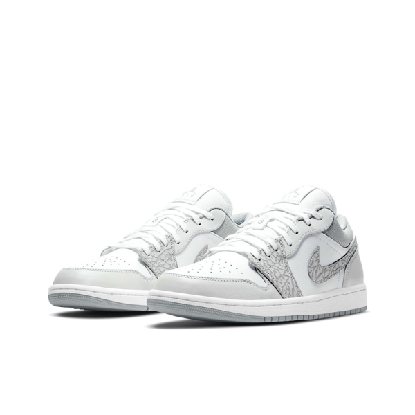 Air Jordan 1 Elephant Print 低筒/白灰/爆裂紋/柏林限定