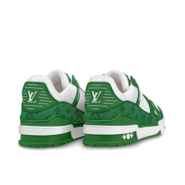 Louis Vuitton Trainer 綠白色：圖片 2