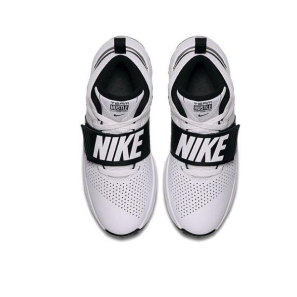 Nike Team Hustle D 8白黑女款：圖片 4