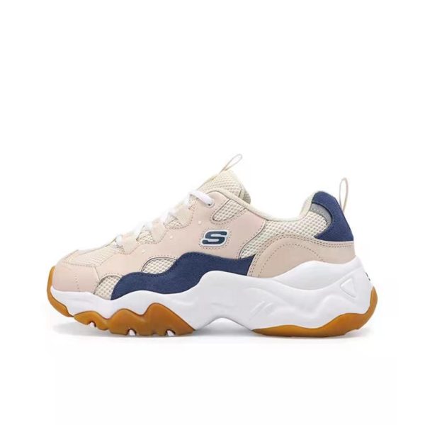 Skechers D'Lites 3.0 粉紅/海藍/白色：圖片 2