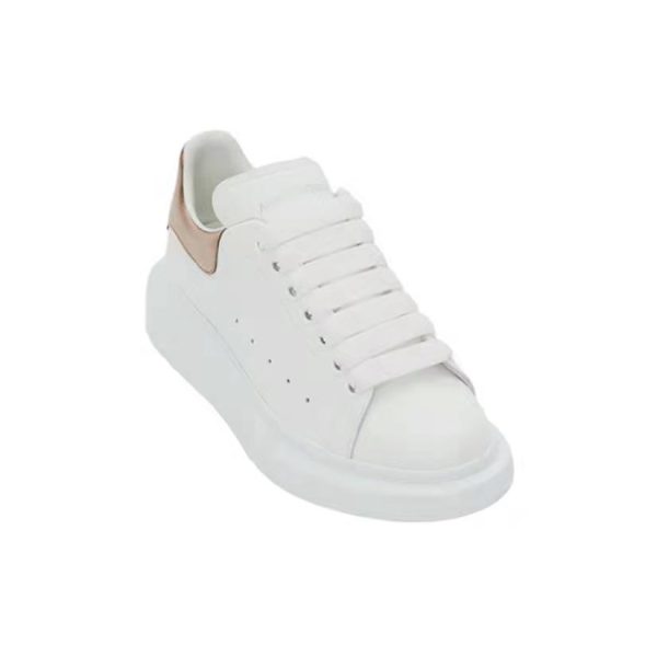 Alexander McQueen 厚底牛皮板鞋534278WHGP5 白金：圖片 2