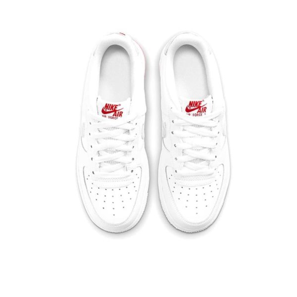 Nike Air Force 1 low 白灰紅色：圖片 3