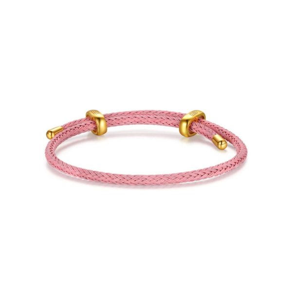 CHJ JEWELLERY/潮宏基如意鋼繩轉運珠DIY配繩3.5mm手繩不含串珠配件手鍊QQ000000014：圖片 3