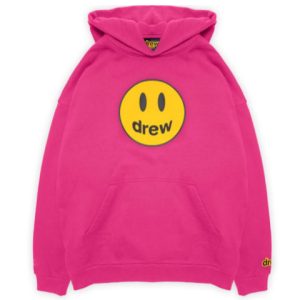 Drew House Mascot Hoodie Magenta 笑臉Logo印花連帽衛衣男女同款洋紅色送禮推薦送男友