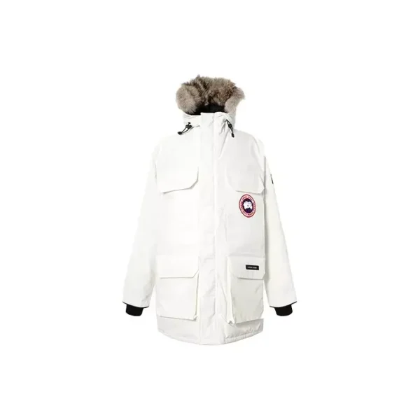 Canada Goose Expedition Parka 遠徵雪山防寒毛領連帽派克中長袖羽絨衣男北星白