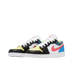 Air Jordan 1 Funky Patterns 低筒/黑黃藍