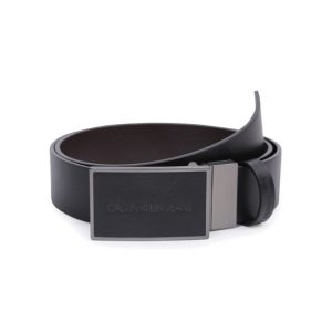 【送禮推薦】Calvin Klein/卡文克萊男士可翻轉雙面扣孔腰帶HC0589H3800 黑色