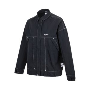 Nike AS W NSW SWSH 梭織大口袋夾克外套DM6204 黑