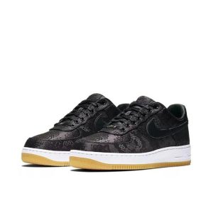 fragment x CLOT x Nike Air Force 1 黑絲男女同款