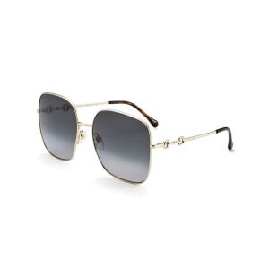 【倪妮同款】Gucci/古馳馬銜扣復古方框時尚太陽眼鏡GG0879S