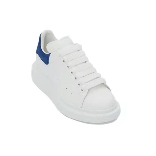 Alexander McQueen 厚底牛皮板鞋534278WHGP5 麂皮藍尾：圖片 2