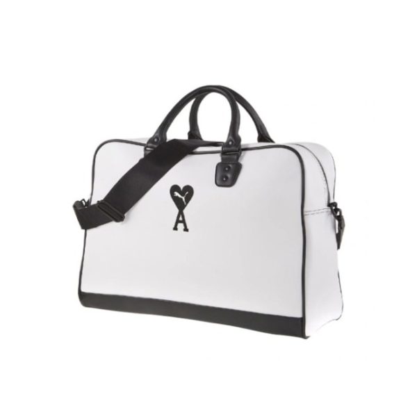 【PUMA × AMI聯名】Puma/彪馬GRIP BAG 手提斜挎包078906-01 白色