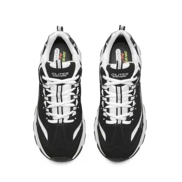 Skechers D'Lites Black/White 黑白銀後跟【宋亞軒同款】：圖片 9