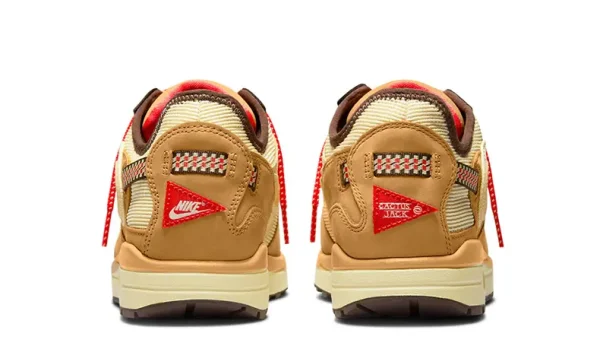 CACT.US CORP x Nike Air Max 1 "Wheat" 復古休閒跑步鞋小麥色Travis Scott 倒鉤男女同款：圖片 3