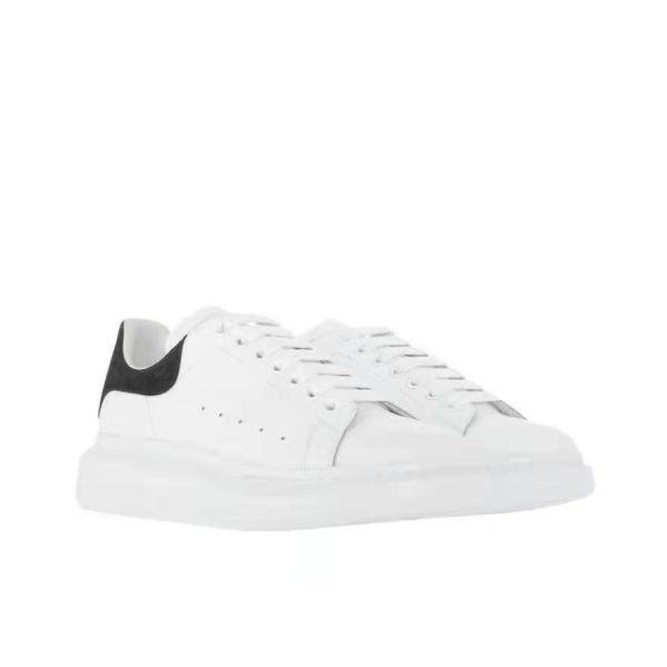 Alexander McQueen 厚底牛皮板鞋534278WHGP5 白色/鱷魚紋：圖片 2