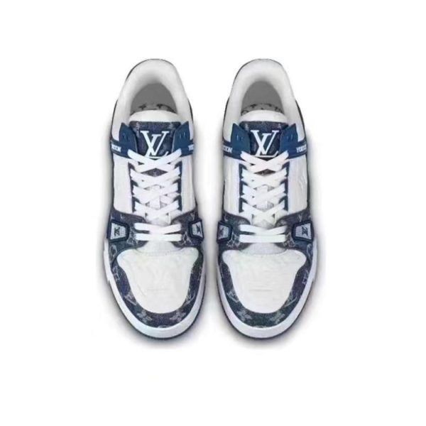 Louis Vuitton Trainer 藍白色：圖片 3