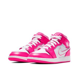 Air Jordan 1 Hyper Pink 中幫/粉灰白