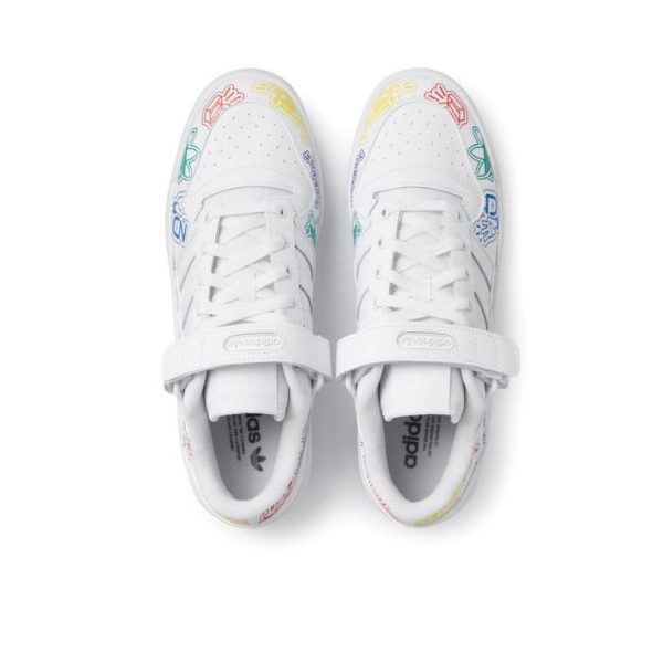 Adidas Originals Forum 白色/彩色塗鴉：圖片 2