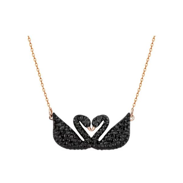 Swarovski/施華洛世奇雙黑天鵝項鍊5296468 黑色(38cm)5296468