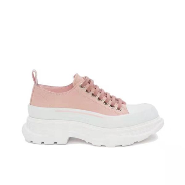 Alexander McQueen Tread Slick 繫帶休閒鞋木蘭色：圖片 4