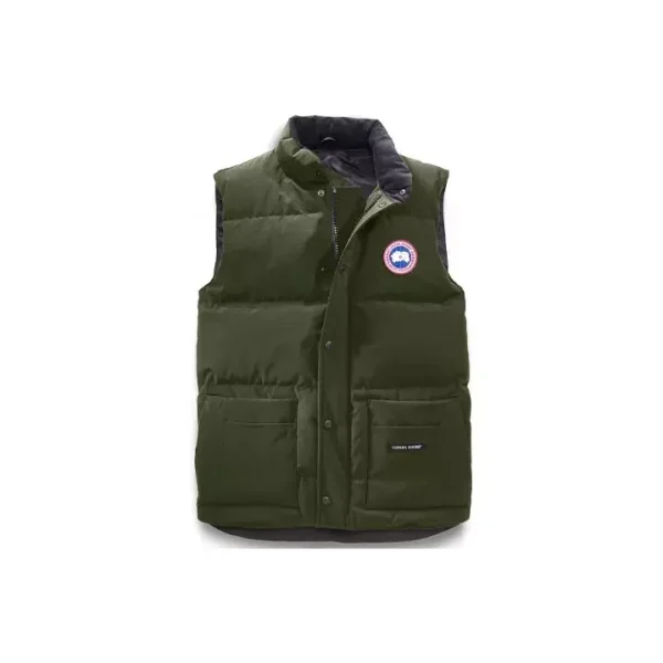 Canada Goose Freestyle Crew 含羽絨填充馬甲男款軍綠色