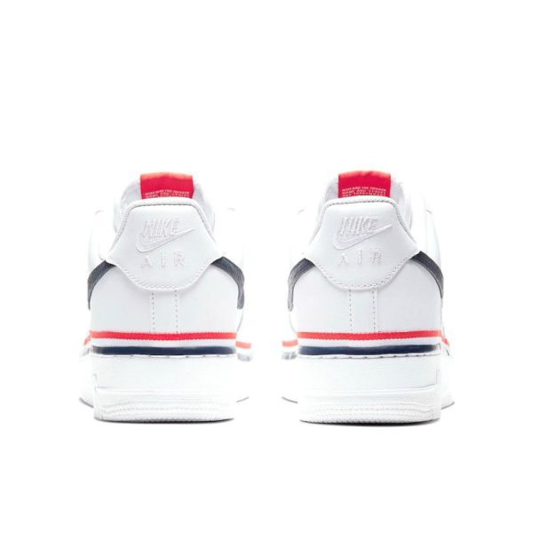 Nike Air Force 1 White Blue Red Ribbon 白色/紅色藍色緞帶：圖片 3