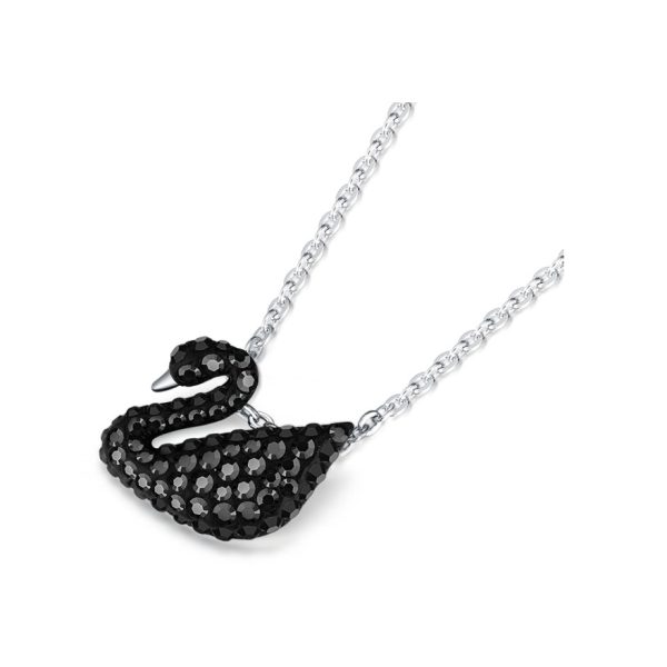 Swarovski/施華洛世奇ICONIC SWAN經典純色黑天鵝鎖骨鏈項鍊5204134：圖片 6