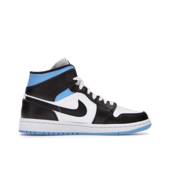 Air Jordan 1 Mid 黑白藍女款：圖片 4